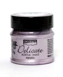 Акрилна боя металик деликатна - лилаво сребро - 50мл.