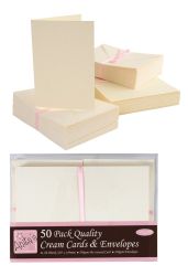 Комплект  картички с пликове 50бр.  Крафт