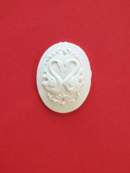 Лебеди - 4х3см.