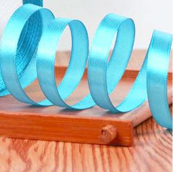 Панделка сатен - Наситено светло синьо - 10м.