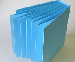 Заготовка за албум - Светло Син - 16.5 х 16.5 см.