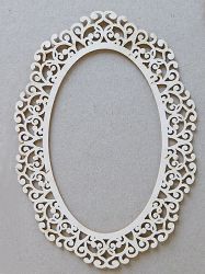 Рамка Орнаменти елипса  - 3 размера с основи
