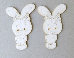 Зайче - 2 бр.- 4,50 х 7.00  см