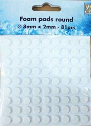 3Д двойнолепящи кръгчета - 8 мм х 2 мм - 81 бр.