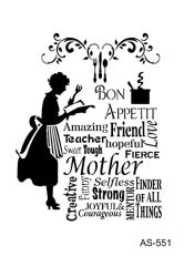 Шаблон AS-551 - 30.00 х 21,00 см