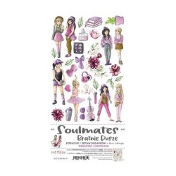 Комплект дизайнерска хартия с елементи за изрязване - TEENAGERS SOULMATES - 18 листа