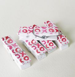 Дървени щипки XOXO- 5 бр