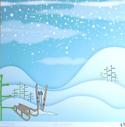 Комплект дизайнерска хартия - Snow moments - 8 листа