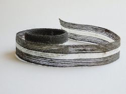 Зебло - Тъмно Кафяво с бял кант - 1,00 м