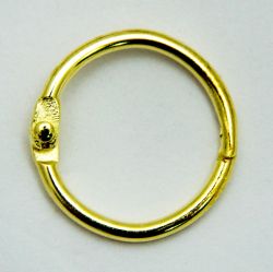 Метална халка - 50 мм. - злато - 1бр