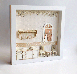 Комплект 3D елементи за миниатюра - Кухня  - 8 елемента