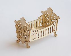3D елементи за миниатюра - Легло 