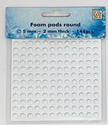 3Д двойно лепящи кръгчета - 5 мм х 2 мм - 144 бр.