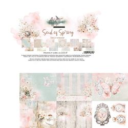 Комплект дизайнерска хартия - SOUL OF SPRING - 6 двустранни листа