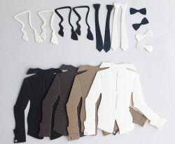 Мъжка риза Кафяво - 16 елемента