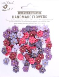 Цветенца от хартия - LITTLE BIRDIE - Birds And Berries - 80 бр.