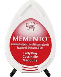 Бързосъхнещ пигментен тампон - MEMENTO - LADY BUG / Калинака червено
