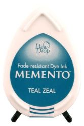 Бързосъхнещ пигментен тампон - MEMENTO - TEAL ZEAL / Наситен тюркоаз