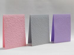 Релефни Заготовки за картички - Floral - 3 бр.