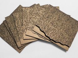 Перлени Релефни заготовки за картички - Bronz - 1бр.