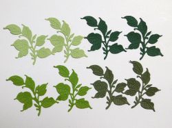 Листа - Микс Зелено - 8 бр.