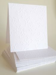 Релефни Заготовки за картички - FIRENZE Ivory White - 10 бр.