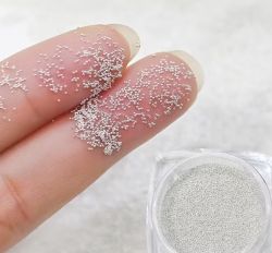 Мини перли - Caviar - Сребро - 0,7мм - 20 гр.