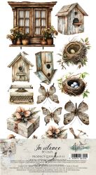 Комплект дизайнерска хартия - In Silence - 6 листа