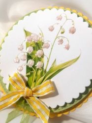 Готова декоративна композиция Момина Сълза – 3D елемент за картички и scrapbooking