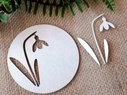 Кръгъла рамка Кокиче - 8,50 см