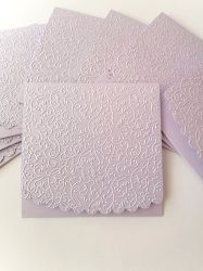 Перлени Релефни заготовки за картички - Lila - 1 бр.