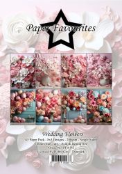 Дизайнерска хартия - Wedding Flowers  - 15,00 х 21,00  см - 24 листа