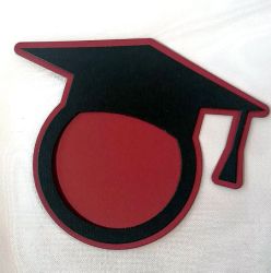 Завършване  - шапки за спомен с място за снимка или текст - 12,50 х 10,00 см