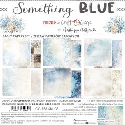 Комплект дизайнерска хартия - Something Blue Basic - 24 листа