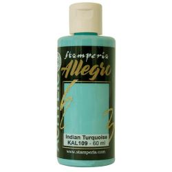 Акрилна боя Stamperia Allegro - Indian turquoise - 60 мл.