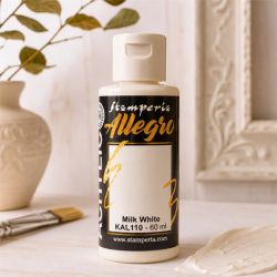 Акрилна боя Stamperia Allegro - Milk white - 60 мл.