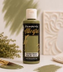 Акрилна боя Stamperia Allegro - Garden green - 60 мл.