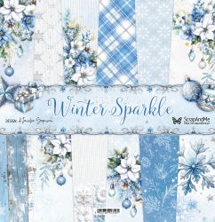 Комплект дизайнерска хартия - Winter Sparkle - 6 листа