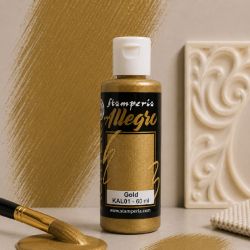 Акрилна боя Металик Stamperia Allegro - Gold - 60 мл.