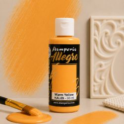 Акрилна боя Stamperia Allegro - Warm yellow - 60 мл.