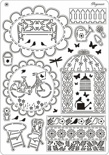 Шаблон за пергамано - Multi Grid №36