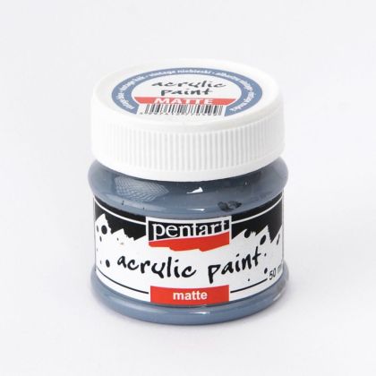 Акрилна боя мат - винтидж син - 50мл.