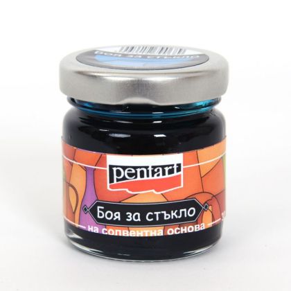 Витражна Боя за стъкло - Небесно синьо - 30мл.