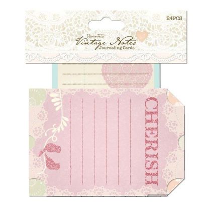 Комплект тагове - Vintage Notes - 24бр.