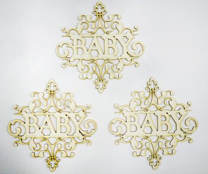 Табелка "Baby" - 3бр.