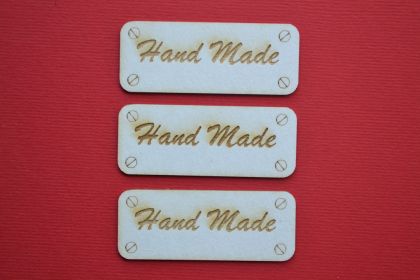 Табелка Hand Made - 3бр.