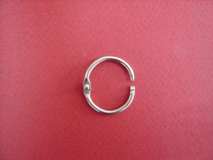 Метална халка - 25 мм. - сребро