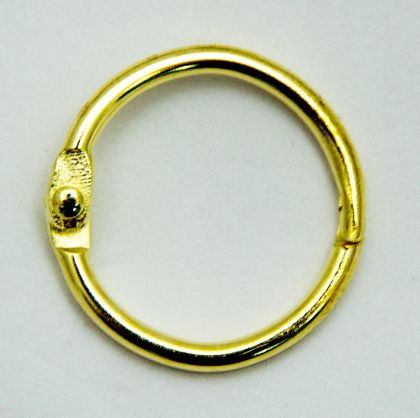 Метална халка - 19 мм. - злато