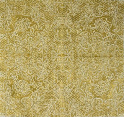 Салфетка Lace Royal Embossed Gold / White 007659