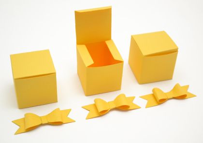 Заготовки за кутийки ( жълто ) - 3бр.